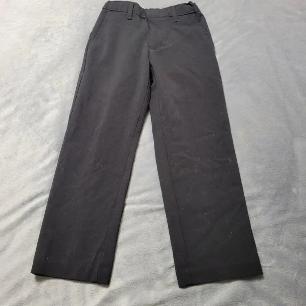Chaps Flat Front Pants‎ Boys 5 Black Adjustable